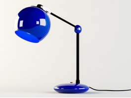 Navy Blue Table Lamp 3d preview