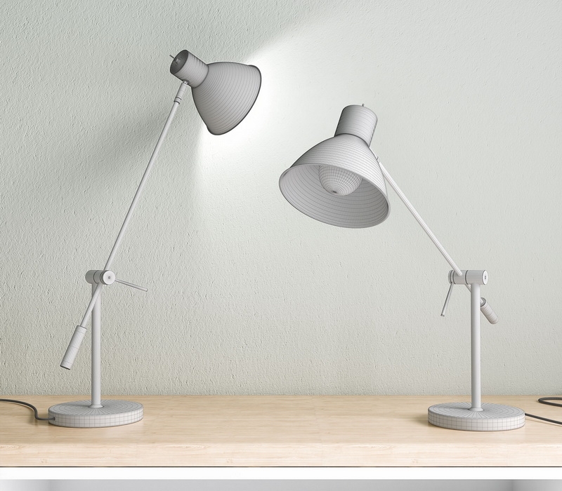 Victor Table Lamps 3d rendering
