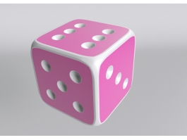 Pink Dice 3d preview