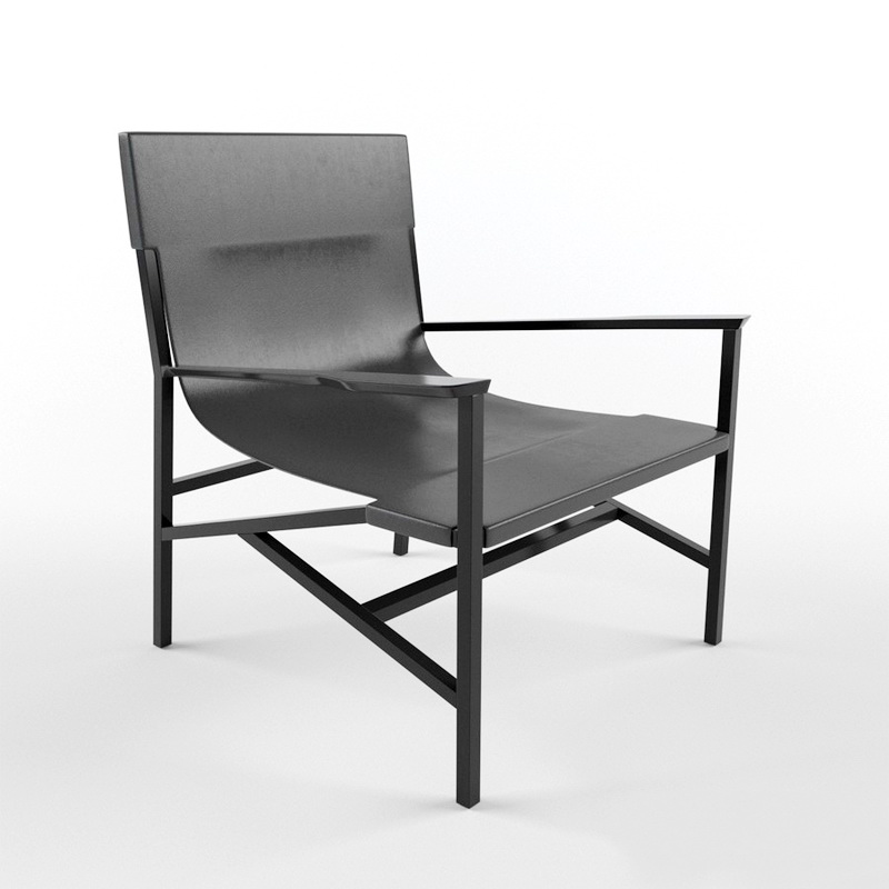 Isotta Lounge Chair 3d rendering