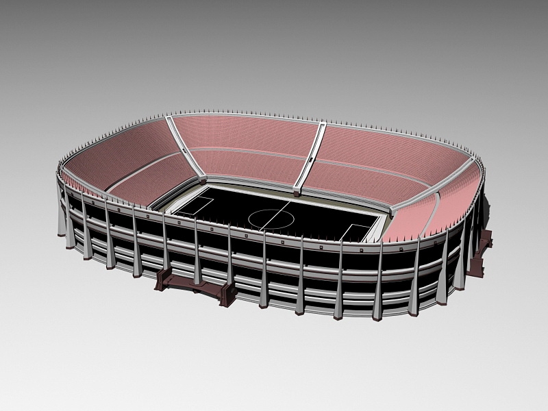 Athletics Stadium 3d rendering