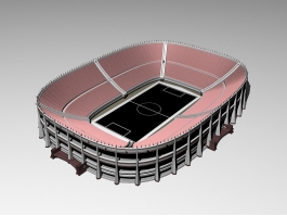 Athletics Stadium 3d model preview