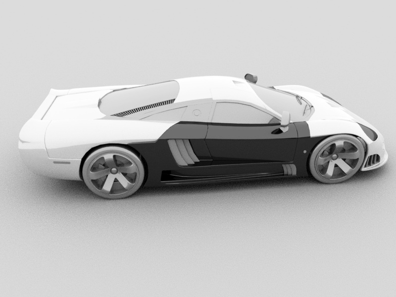 Lamborghini Car 3d rendering