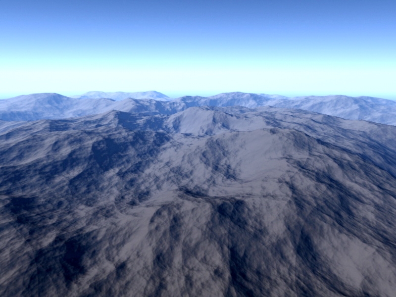Rocky Mountain Scenery 3d rendering