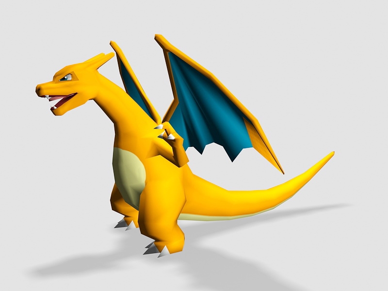 Pokemon Go Charizard 3d rendering
