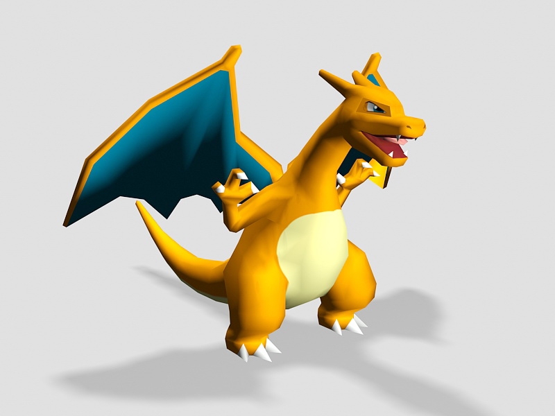 Pokemon Go Charizard 3d rendering