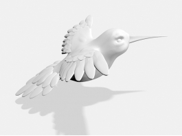 Small Bird Statue 3d preview