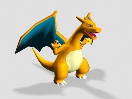 Pokemon Go Charizard 3d model preview