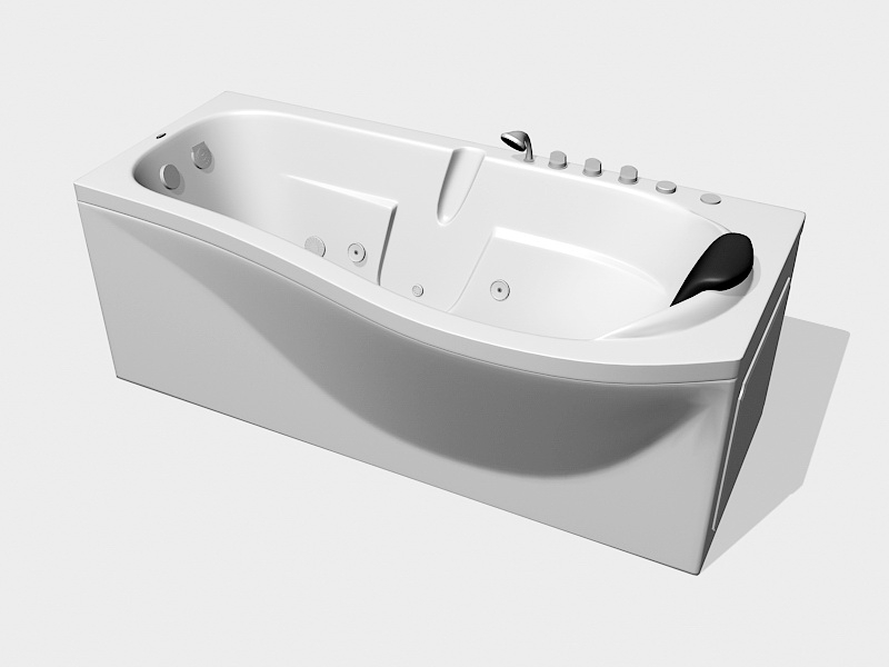 Whirlpool Massage Bathtub 3d rendering