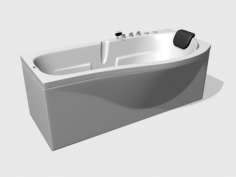 Whirlpool Massage Bathtub 3d rendering