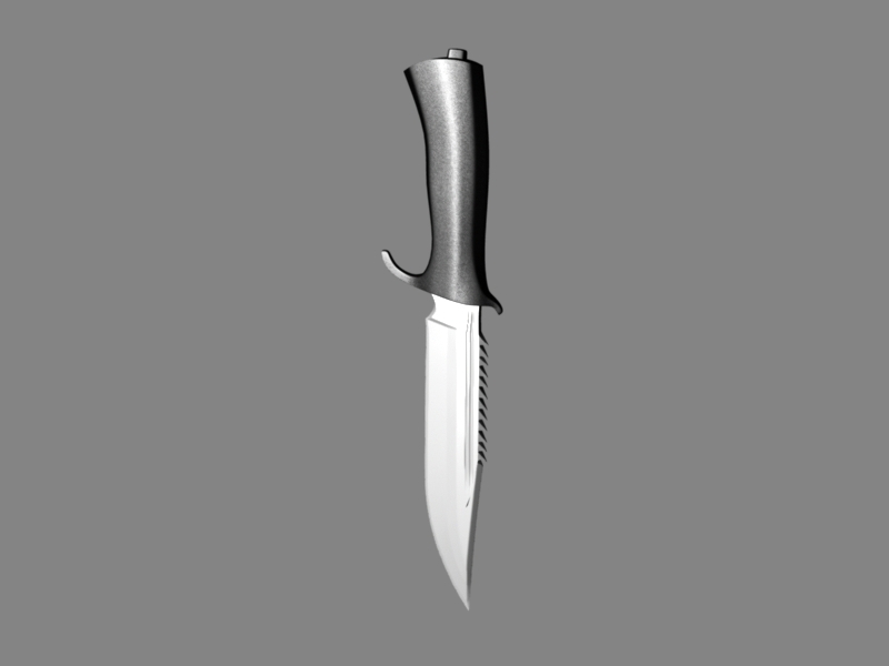 Smooth Knife 3d rendering