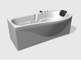Whirlpool Massage Bathtub 3d model preview