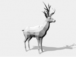 Deer Lowpoly 3d model preview