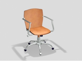 Orange Desk Chair 3d preview