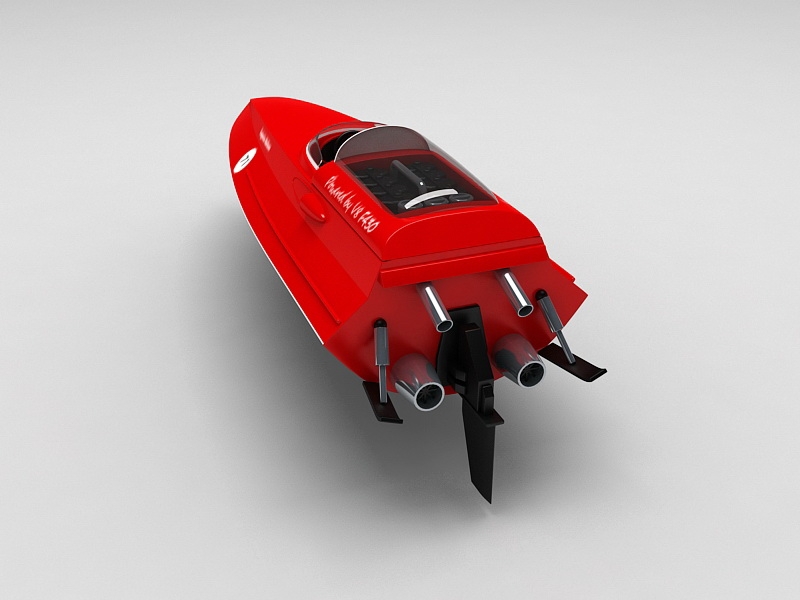 V8 Jet Ski Motorboat 3d rendering