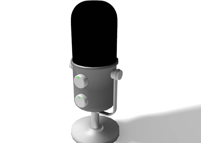 Small Mic 3d rendering