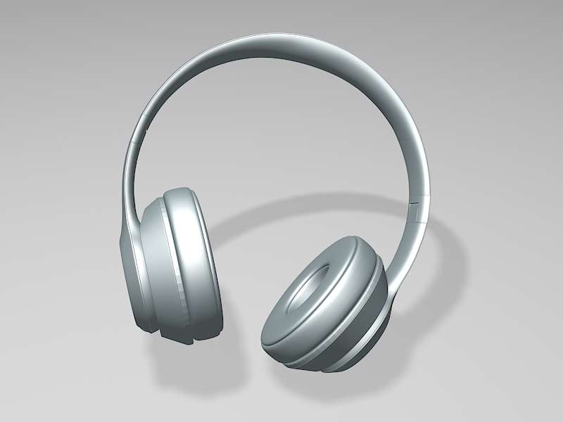 Stereo Headphone 3d rendering