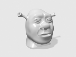 Shrek Head 3d model preview