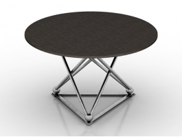 Industrial Dining Table 3d preview