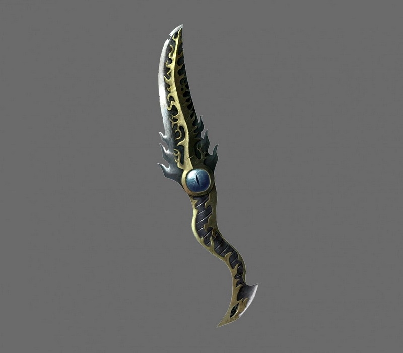 Dragon Eye Dagger 3d rendering