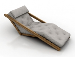 Comfortable Lounge Chair 3d model preview