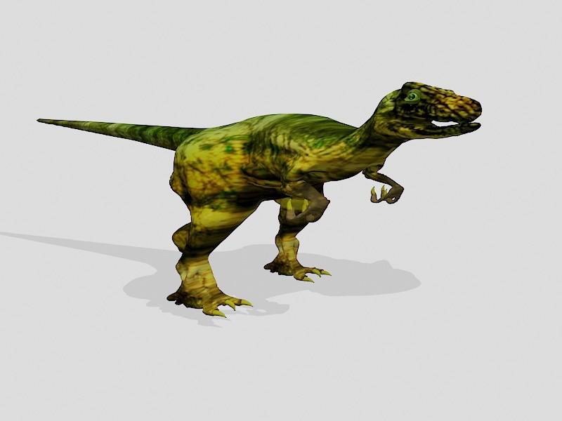 Raptor Dinosaur 3d rendering
