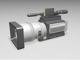 Professional Video Camera 3d model preview