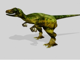 Raptor Dinosaur 3d model preview