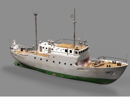 Old Fishing Vessel 3d preview