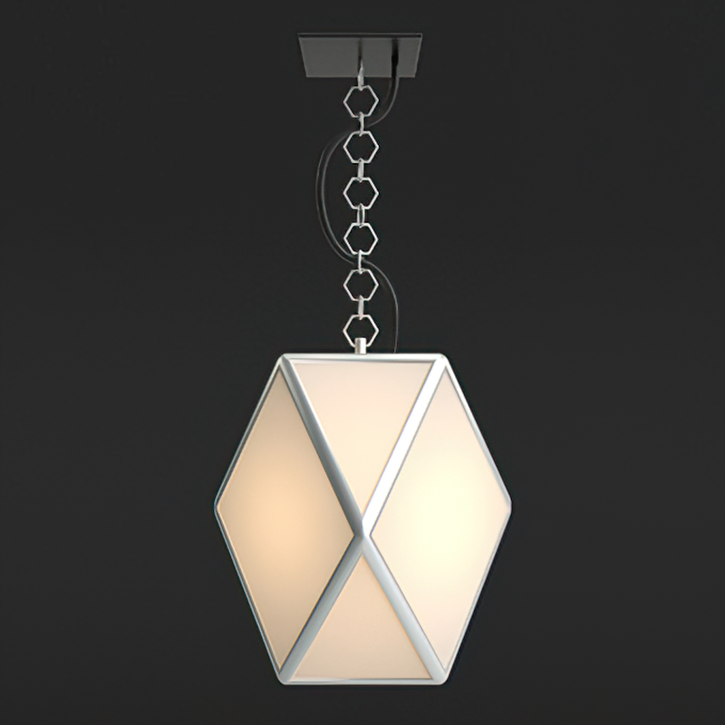 Rhombus Pendant Light 3d rendering