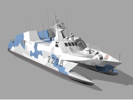 Type 022 Missile Boat 3d preview