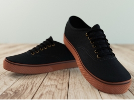 Black Vans Shoes 3d model preview