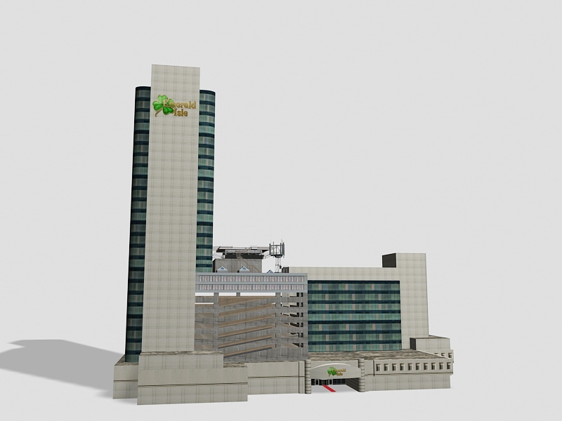 Emerald Isle Casino 3d rendering