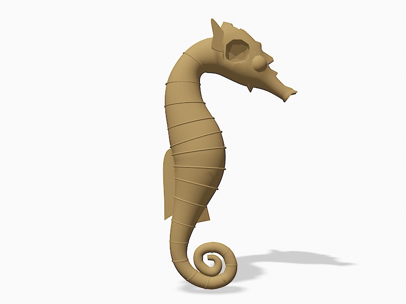 Seahorse Animal 3d rendering