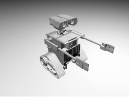 Wall-E Robot 3d model preview