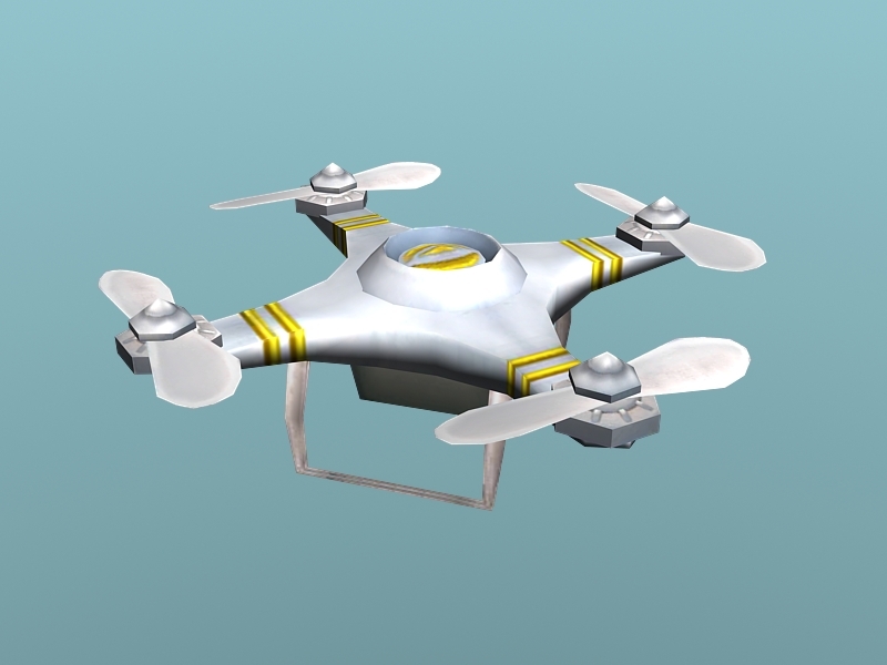 Professional Drone 3d rendering