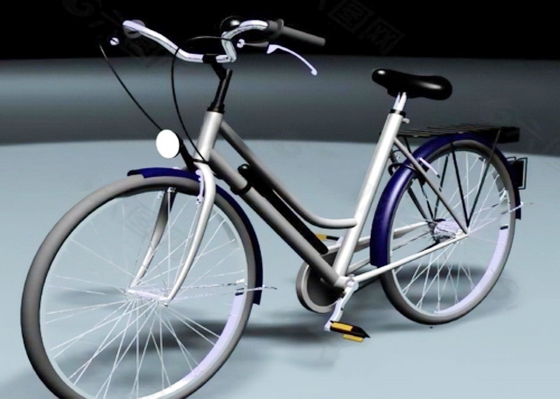 Urban City Bike 3d rendering