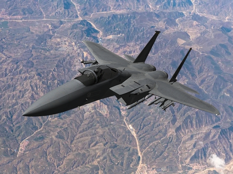 F-15C Eagle Tactical Fighter Aircraft 3d rendering