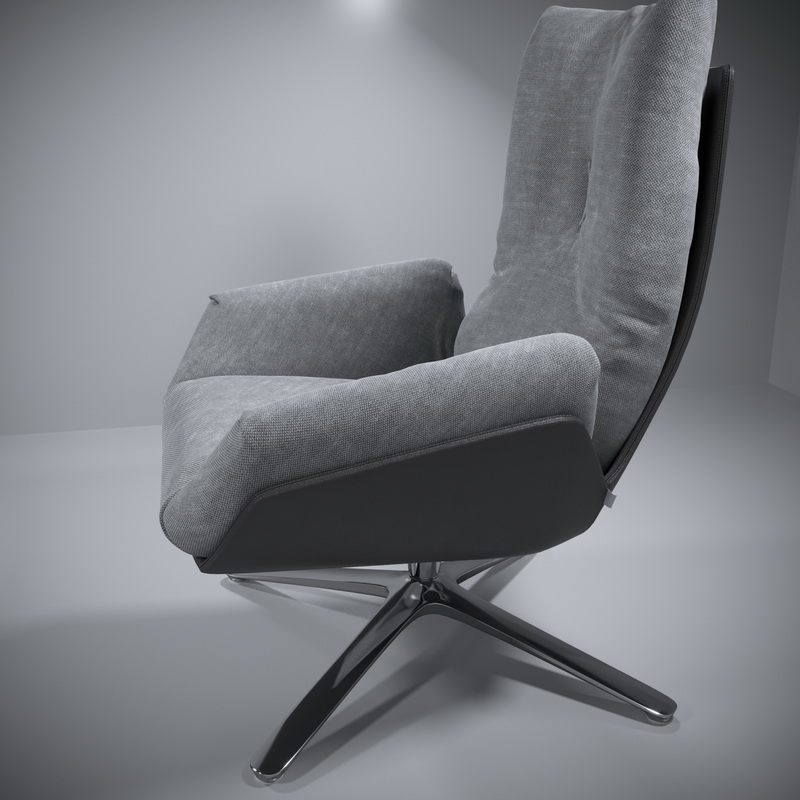 Modern Office Lounge Chair 3d rendering