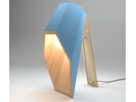 Modern Wood Table Lamp 3d preview