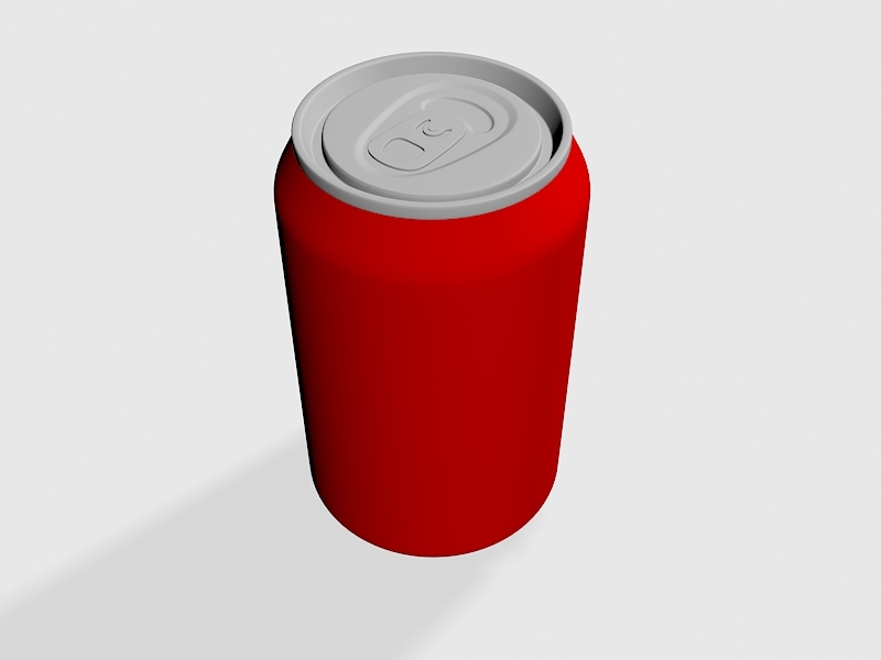 Coca Cola Can 3d rendering
