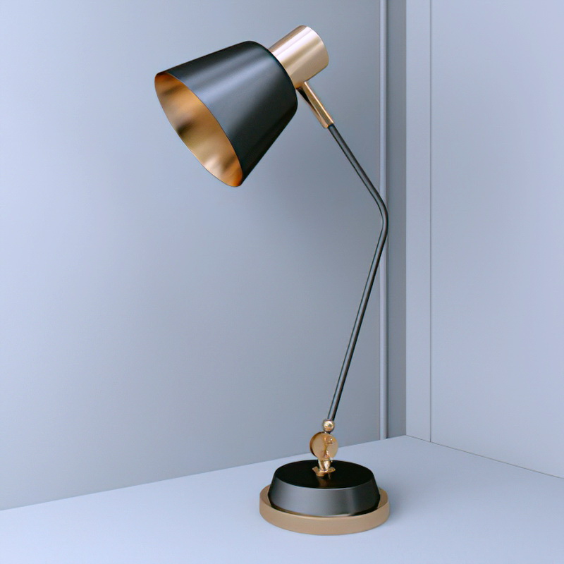 Black Desk Lamp 3d rendering