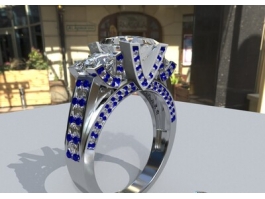 Ring and Diamond 3d preview