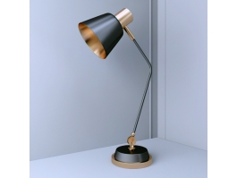 Black Desk Lamp 3d model preview