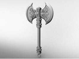 Double-Bladed Axe 3d preview