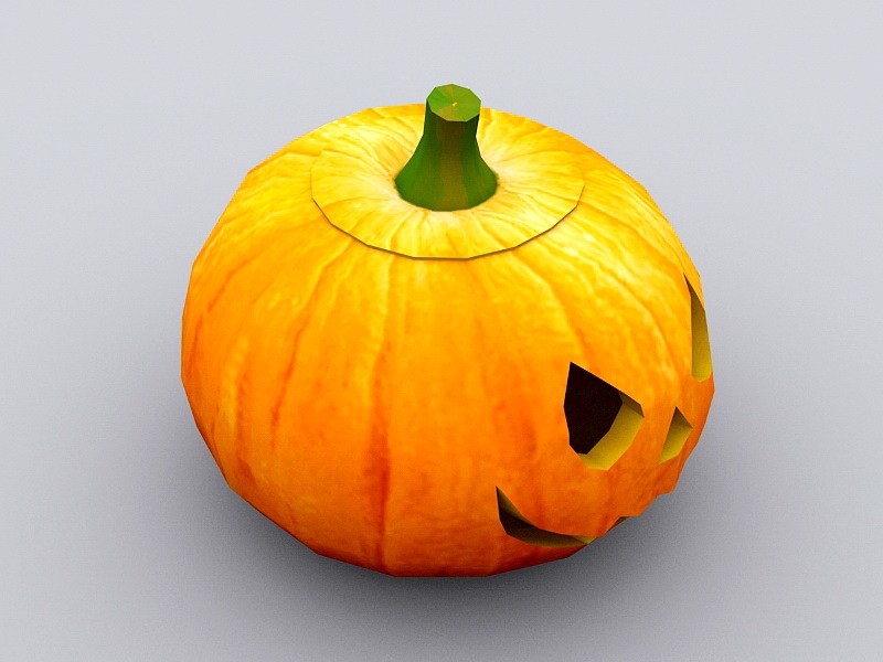 Halloween Jack O Lantern 3d rendering