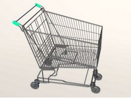 Supermarket Trolley 3d model preview