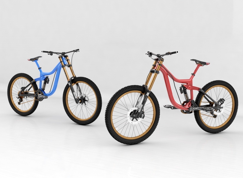 Mountain Bicycle 3d rendering