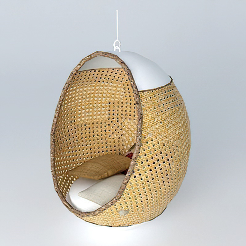 Rattan Hanging Chair 3d rendering