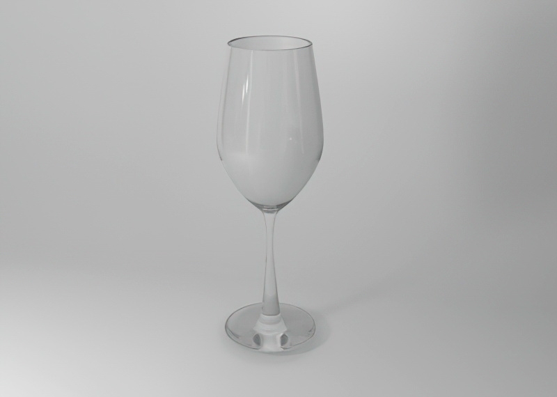 Wine Glasses Modeling and Rendering 3d rendering